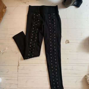 Lace up pant